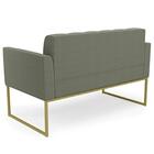 Namoradeira E Poltrona Industrial Dourado Ana Boucle Menta -