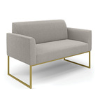 Namoradeira E Poltrona Industrial Dourado Marisa Bouclê D03 -