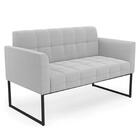 Namoradeira E Poltrona Industrial Preto Ana Boucle Cinza - Ib