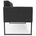 Namoradeira E Poltrona Industrial Preto Ana Boucle Grafite -