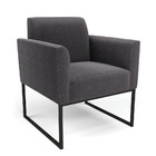 Namoradeira E Poltrona Industrial Preto Marisa Bouclê D03 - D