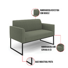 Namoradeira E Poltrona Industrial Preto Marisa Bouclê D03 - D