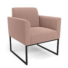 Namoradeira E Poltrona Industrial Preto Marisa Bouclê D03 - D