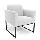 Namoradeira E Poltrona Industrial Preto Marisa Bouclê D03 - D