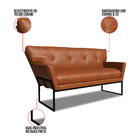 Namoradeira E Poltrona Industrial Pto Anitta Sintético Pu D03