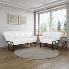 Namoradeira E Poltrona Industrial Pto Anitta Sintético Pu D03