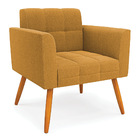 Namoradeira E Poltrona Pé Palito Castanho Elisa Bouclê D03 -