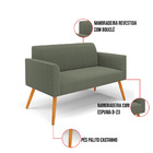 Namoradeira E Poltrona Pé Palito Castanho Marisa Bouclê D03 -