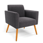 Namoradeira E Poltrona Pé Palito Castanho Marisa Bouclê D03 -