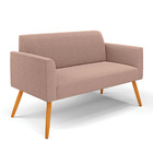 Namoradeira E Poltrona Pé Palito Castanho Marisa Bouclê D03 -