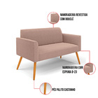 Namoradeira E Poltrona Pé Palito Castanho Marisa Bouclê D03 -