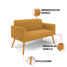 Namoradeira E Poltrona Pé Palito Castanho Marisa Bouclê D03 -