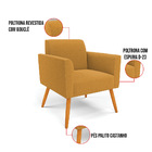 Namoradeira E Poltrona Pé Palito Castanho Marisa Bouclê D03 -