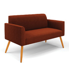 Namoradeira E Poltrona Pé Palito Castanho Marisa Bouclê Terra