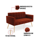 Namoradeira E Poltrona Pé Palito Natural Elisa Bouclê Terra D