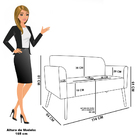 Namoradeira E Poltrona Pé Palito Natural Marisa Bouclê D03 -