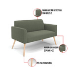 Namoradeira E Poltrona Pé Palito Natural Marisa Bouclê D03 -