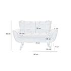 Namoradeira Formosa Azul Marinho