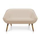 Namoradeira Giovana 02 Lugares Corino Castanho Bege