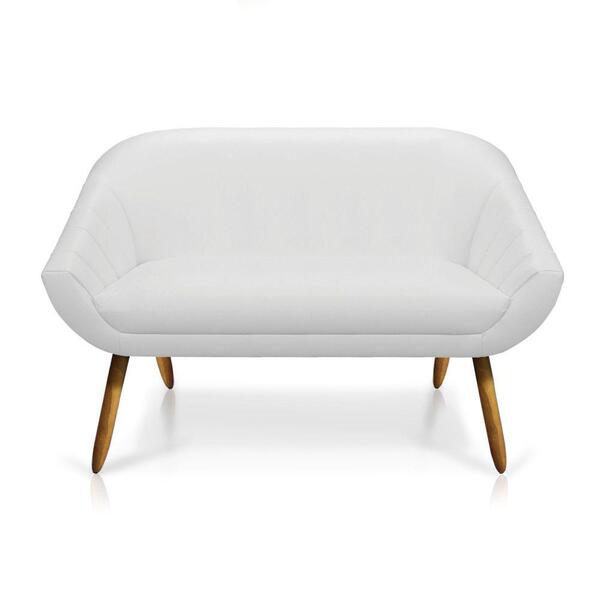 Namoradeira Giovana 02 Lugares Corino Castanho Branco