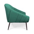 Namoradeira Giovana 02 Lugares Linho Azul Pavão A115 Pés Pali