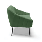 Namoradeira Giovana 02 Lugares Suede Pés Palito De Ferro D03