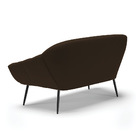 Namoradeira Giovana 02 Lugares Suede Pés Palito De Ferro D03