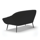 Namoradeira Giovana 02 Lugares Veludo Pés Palito De Ferro - D