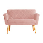 Namoradeira Isabela 02 Lugares Veludo Cores - Ds Estofados -