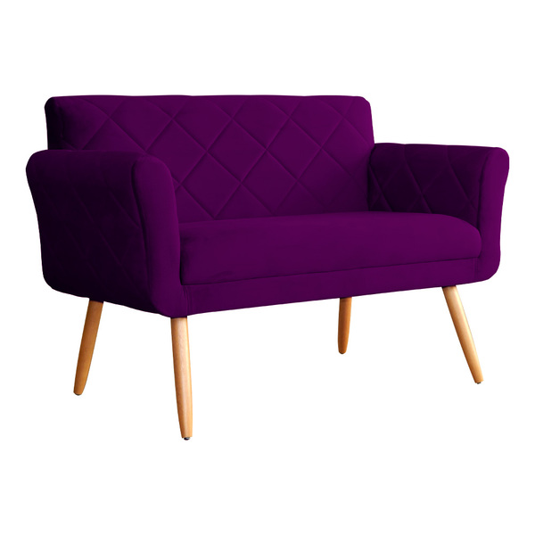 Namoradeira Isabela 02 Lugares Veludo Cores - Ds Estofados -