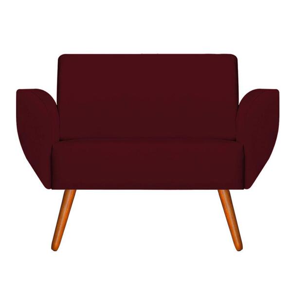 Namoradeira Jolly Decorativa Exclusiva Suede Bordo D'rost