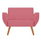 Namoradeira Jolly Decorativa Exclusiva Suede Rosa Goiaba D'ro