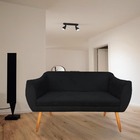 Namoradeira Josy Pés Palito Suede Preto  - D'classe Decor