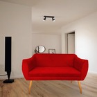 Namoradeira Josy Pés Palito Suede Vermelho - D'classe Decor