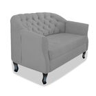 Namoradeira Julia A02 Suede - Doce Sonho Móveis - Cinza