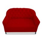 Namoradeira Julia A02 Suede - Doce Sonho Móveis - Vermelho