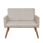 Namoradeira Larissa Suede Pés Palito Castanho M11 - D'rossi -