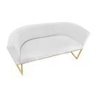 Namoradeira Luana Base Dourada Suede Cores - Ds Estofados - B