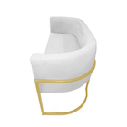 Namoradeira Luana Base Dourada Suede Cores - Ds Estofados - B