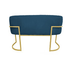 Namoradeira Luana Suede Azul Royal - Vallisa Decor