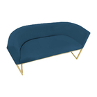Namoradeira Luana Suede Azul Royal - Vallisa Decor