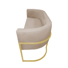 Namoradeira Luana Suede Cappuccino - Vallisa Decor