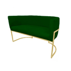 Namoradeira Luana Suede Verde - Vallisa Decor