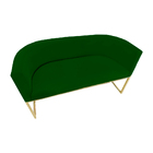Namoradeira Luana Suede Verde - Vallisa Decor