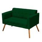 Namoradeira Manuela Suede Verde Pés Palito Tana Decor