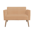 Namoradeira Marisa Suede Caramelo Sisal