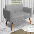 Namoradeira Marisa Suede Grafite Pés Palito Bnn Decor