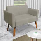 Namoradeira Marisa Suede Marrom Rato Pés Palito Bnn Decor