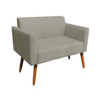 Namoradeira Marisa Suede Marrom Rato Pés Palito Bnn Decor