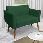 Namoradeira Marisa Suede Verde Pés Palito Tana Decor